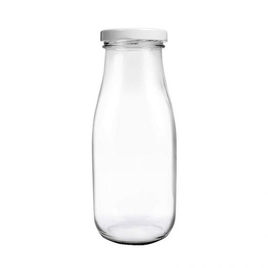 Variable Capacity Milk Glass Bottle with Plastic Metal Lid - China Milk  Bottle, Glass Bottles