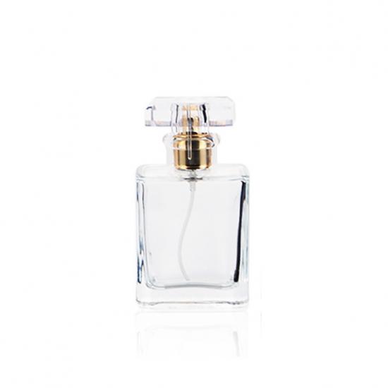 Transparent perfume bottle