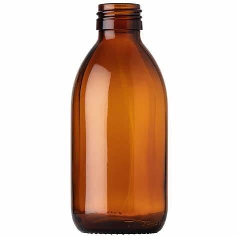 amber glass bottle