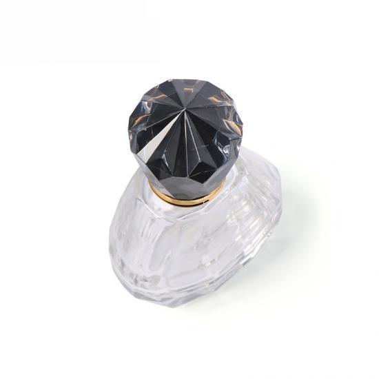 Transparent perfume bottle