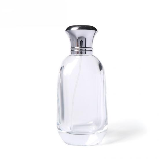 Transparent perfume bottle