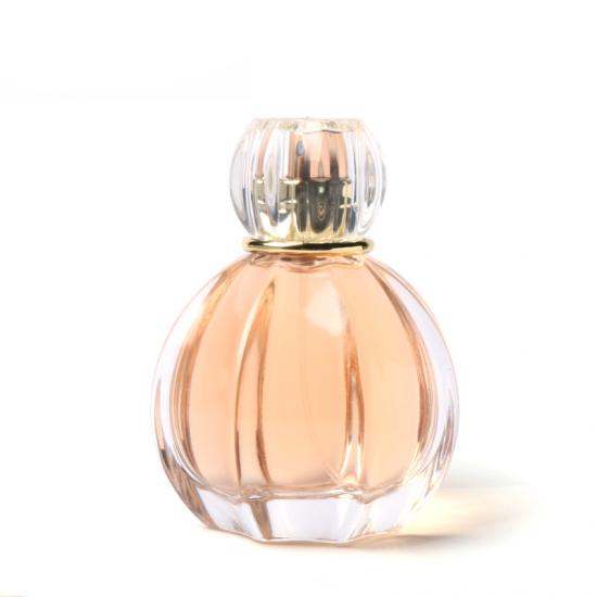 Transparent perfume bottle